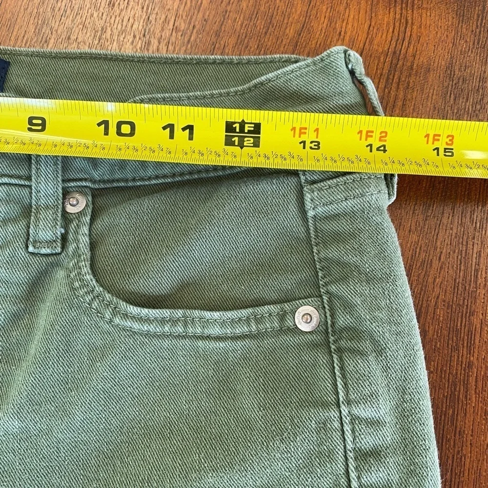 Gap Denim True Skinny Women Size 2/26 Tall Jeans, Olive Green Denim Skinny Jeans